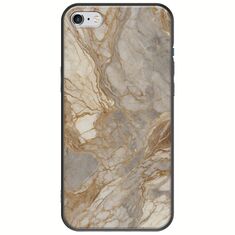 The Marble Collection - Natural iPhone 6/6s Black TPU (Μαύρη Σιλικόνη)