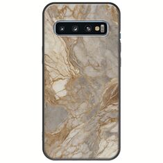 The Marble Collection - Natural Samsung Galaxy S10 Black TPU (Μαύρη Σιλικόνη)