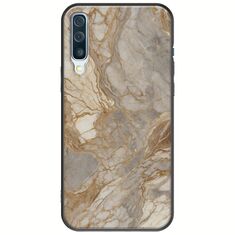 The Marble Collection - Natural Samsung Galaxy A50 Black TPU (Μαύρη Σιλικόνη)