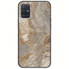 The Marble Collection - Natural Samsung Galaxy A71 Black TPU (Μαύρη Σιλικόνη)