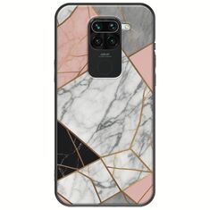 The Marble Collection - Modern Xiaomi Redmi Note 9 Black TPU (Μαύρη Σιλικόνη)