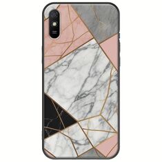 The Marble Collection - Modern Xiaomi Redmi 9A Black TPU (Μαύρη Σιλικόνη)
