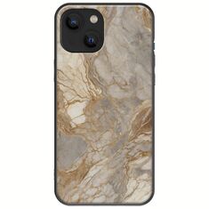 The Marble Collection - Natural iPhone 13  Black TPU (Μαύρη Σιλικόνη)