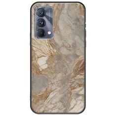 The Marble Collection - Natural Realme GT 5G Black TPU (Μαύρη Σιλικόνη)