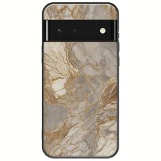 The Marble Collection - Natural Google Pixel 6 5G Black TPU (Μαύρη Σιλικόνη)