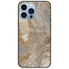 The Marble Collection - Natural iPhone 14 Pro Max Black TPU (Μαύρη Σιλικόνη)
