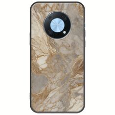 The Marble Collection - Natural Huawei Nova Y90 Black TPU (Μαύρη Σιλικόνη)