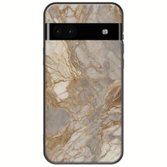 The Marble Collection - Natural Google Pixel 6a 5G Black TPU (Μαύρη Σιλικόνη)