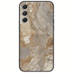 The Marble Collection - Natural Samsung Galaxy A34 5G Black TPU (Μαύρη Σιλικόνη)
