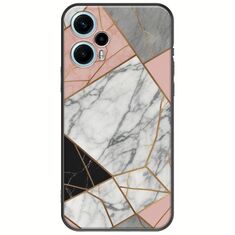 The Marble Collection - Modern Xiaomi Poco F5 5G Black TPU (Μαύρη Σιλικόνη)