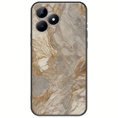 The Marble Collection - Natural Realme C53 Black TPU (Μαύρη Σιλικόνη)