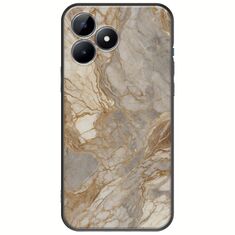 The Marble Collection - Natural Realme C51 Black TPU (Μαύρη Σιλικόνη)