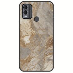 The Marble Collection - Natural Nokia C22 Black TPU (Μαύρη Σιλικόνη)
