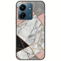 The Marble Collection - Modern Xiaomi Redmi 13C Black TPU (Μαύρη Σιλικόνη)