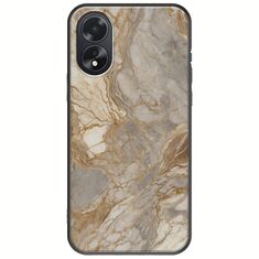 The Marble Collection - Natural Oppo A18 4G Black TPU (Μαύρη Σιλικόνη)