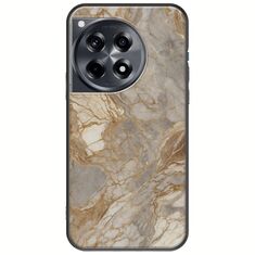 The Marble Collection - Natural OnePlus 12R 5G Black TPU (Μαύρη Σιλικόνη)