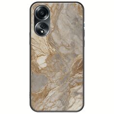 The Marble Collection - Natural Oppo A78 5G Black TPU (Μαύρη Σιλικόνη)