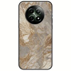 The Marble Collection - Natural Realme 12x 5G Black TPU (Μαύρη Σιλικόνη)
