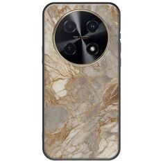 The Marble Collection - Natural Huawei Nova 12i Black TPU (Μαύρη Σιλικόνη)