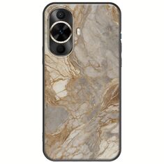 The Marble Collection - Natural Huawei Nova 12s Black TPU (Μαύρη Σιλικόνη)