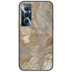 The Marble Collection - Natural Realme C65 4G Black TPU (Μαύρη Σιλικόνη)