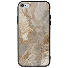 The Marble Collection - Natural iPhone 6 Plus / iPhone 6s Plus Groove TPU (Tempered Glass και TPU)