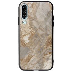 The Marble Collection - Natural Huawei P30 Groove TPU (Tempered Glass και TPU)