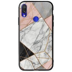 The Marble Collection - Modern Xiaomi Redmi Note 7 Groove TPU (Tempered Glass και TPU)