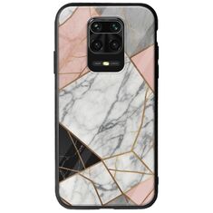 The Marble Collection - Modern Xiaomi Redmi Note 9S / 9 Pro / 9 Pro Max Groove TPU (Tempered Glass και TPU)
