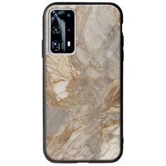 The Marble Collection - Natural Huawei P40 Groove TPU (Tempered Glass και TPU)