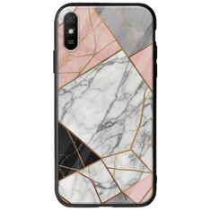The Marble Collection - Modern Xiaomi Redmi 9A Groove TPU (Tempered Glass και TPU)