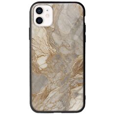 The Marble Collection - Natural iPhone 12 mini Groove TPU (Tempered Glass και TPU)