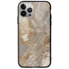 The Marble Collection - Natural iPhone 12 Pro Max Groove TPU (Tempered Glass και TPU)