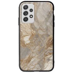 The Marble Collection - Natural Samsung Galaxy A32 5G Groove TPU (Tempered Glass και TPU)