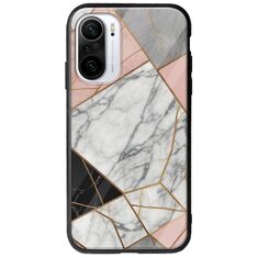 The Marble Collection - Modern Xiaomi Poco F3 Groove TPU (Tempered Glass και TPU)