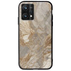 The Marble Collection - Natural Realme 9 Pro Plus Groove TPU (Tempered Glass και TPU)