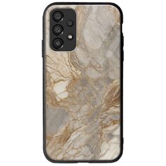 The Marble Collection - Natural Samsung Galaxy A33 5G Groove TPU (Tempered Glass και TPU)