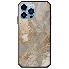 The Marble Collection - Natural iPhone 14 Pro Max Groove TPU (Tempered Glass και TPU)