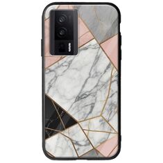 The Marble Collection - Modern Xiaomi Poco F5 Pro 5G Groove TPU (Tempered Glass και TPU)