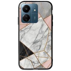 The Marble Collection - Modern Xiaomi Redmi 13C Groove TPU (Tempered Glass και TPU)