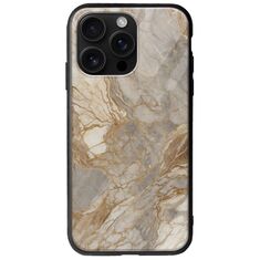 The Marble Collection - Natural iPhone 16 Pro Max Groove TPU (Tempered Glass και TPU)