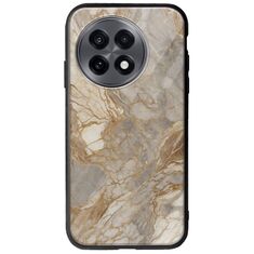 The Marble Collection - Natural OnePlus 13R 5G Groove TPU (Tempered Glass και TPU)