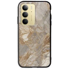 The Marble Collection - Natural Realme 14x 5G Groove TPU (Tempered Glass και TPU)