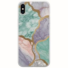 The Marble Collection - Pastel iPhone XS Max Flexible TPU (Διάφανη Σιλικόνη)