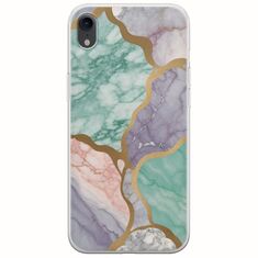 The Marble Collection - Pastel iPhone XR Flexible TPU (Διάφανη Σιλικόνη)