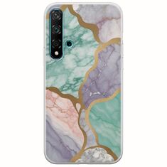 The Marble Collection - Pastel Huawei Nova 5T Flexible TPU (Διάφανη Σιλικόνη)