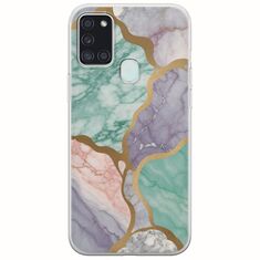The Marble Collection - Pastel Samsung Galaxy A21s Flexible TPU (Διάφανη Σιλικόνη)