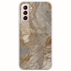 The Marble Collection - Natural Samsung Galaxy S21 Flexible TPU (Διάφανη Σιλικόνη)