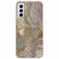 The Marble Collection - Natural Samsung Galaxy S21 Plus Flexible TPU (Διάφανη Σιλικόνη)