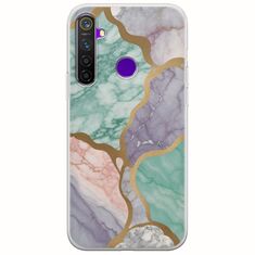 The Marble Collection - Pastel Realme 5 Pro Flexible TPU (Διάφανη Σιλικόνη)